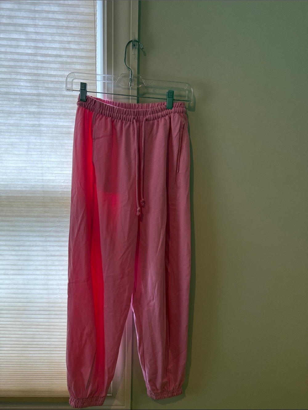 Zara Pink Drawstring Jogger Pants